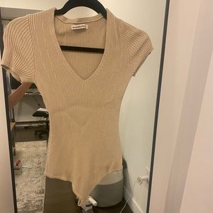 Abercrombie V-Neck Ribbed Bodysuit